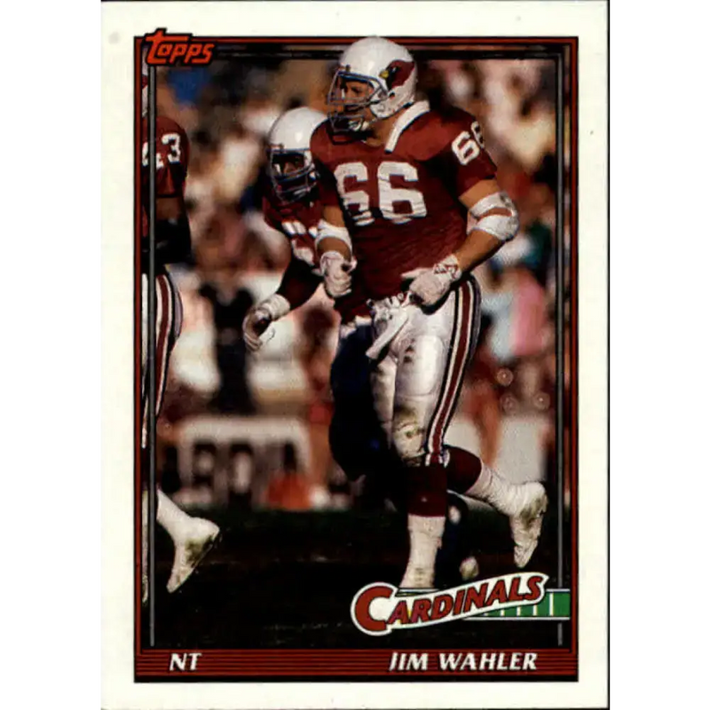 1991 Topps #516 Jim Wahler NM-MT RC Rookie Phoenix Cardinals Football Card - Football Card Single