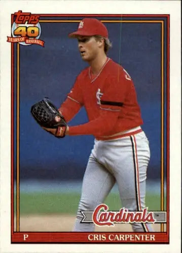 1991 Topps #518 Cris Carpenter NM-MT Cardinals - Baseball Card Single