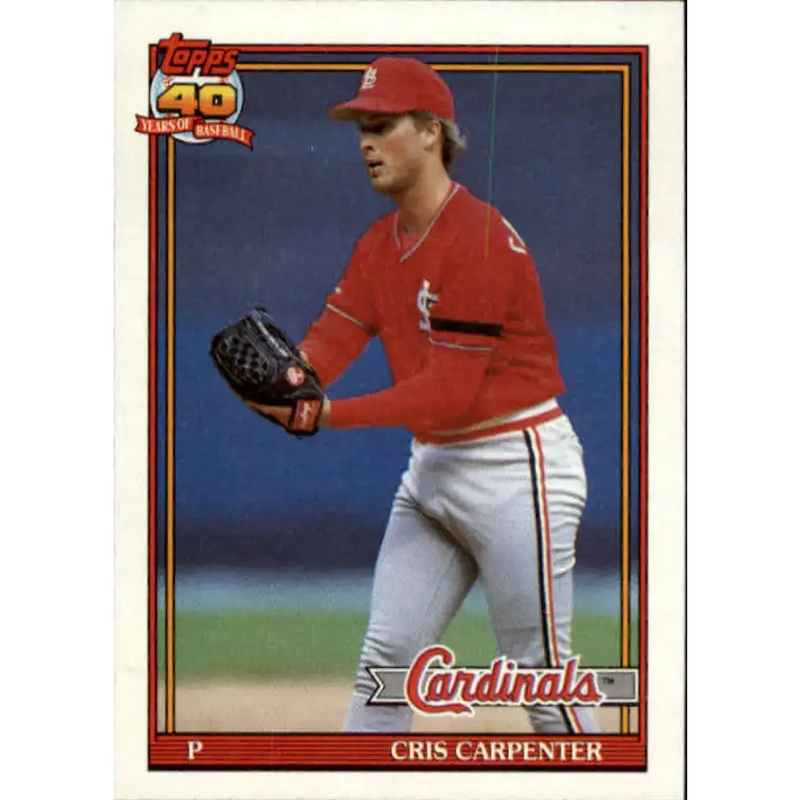 1991 Topps #518 Cris Carpenter NM-MT St. Louis Cardinals Baseball Card - Baseball Card Single