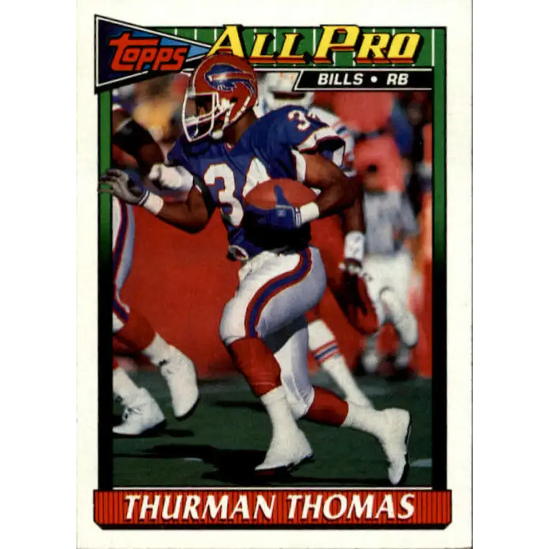 1991 Topps #52 Thurman Thomas NM-MT Buffalo Bills Football Card - Football Card Single