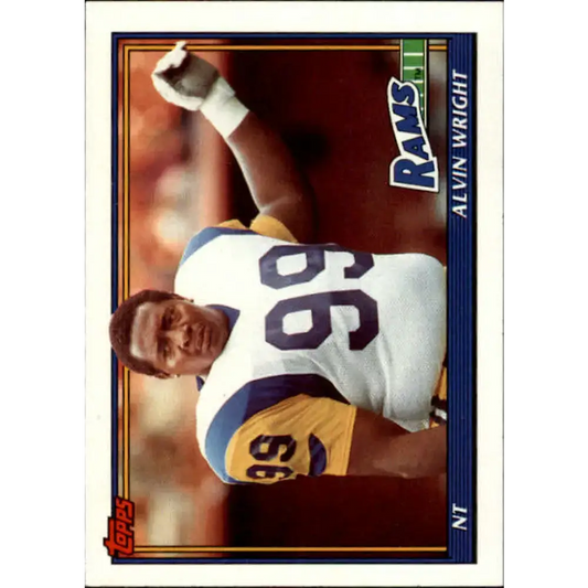 1991 Topps #524 Alvin Wright NM-MT Los Angeles Rams Football Card