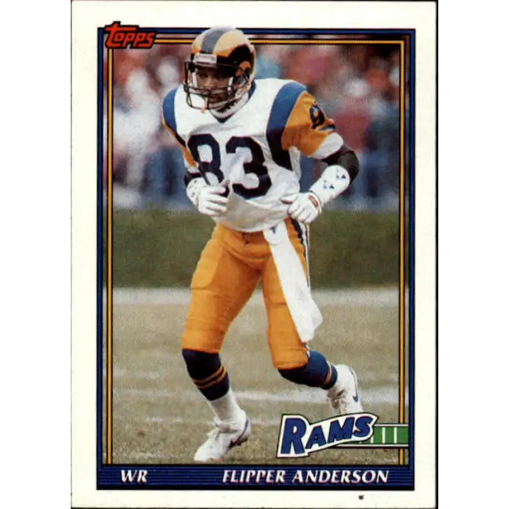 1991 Topps #525 Flipper Anderson NM-MT Los Angeles Rams Football Card - Football Card Single