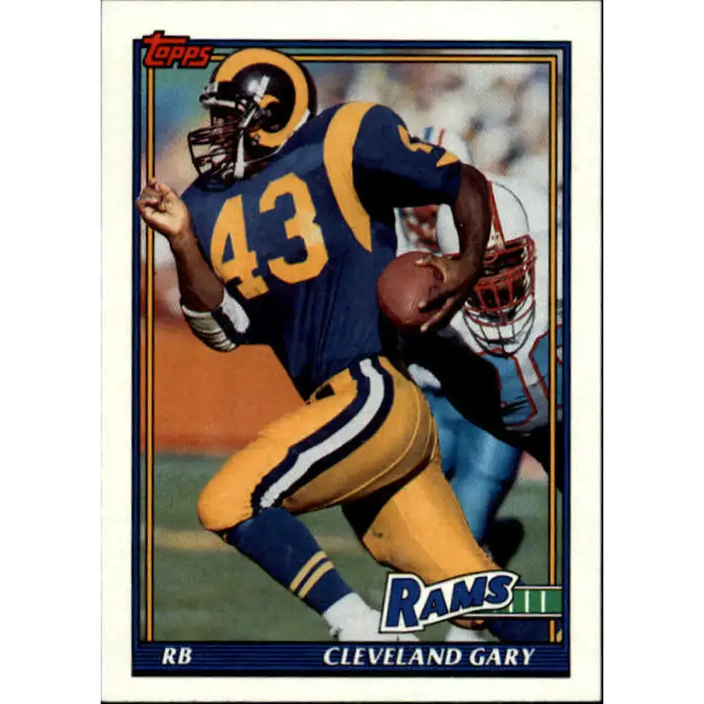 1991 Topps #528 Cleveland Gary NM-MT Los Angeles Rams Football Card - Football Card Single