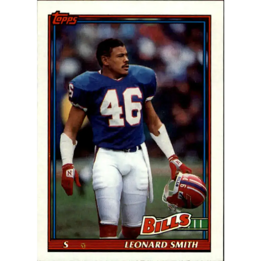 1991 Topps #53 Leonard Smith NM-MT Buffalo Bills Football Card