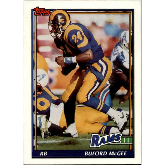 1991 Topps #530 Buford McGee NM-MT Los Angeles Rams Football Card