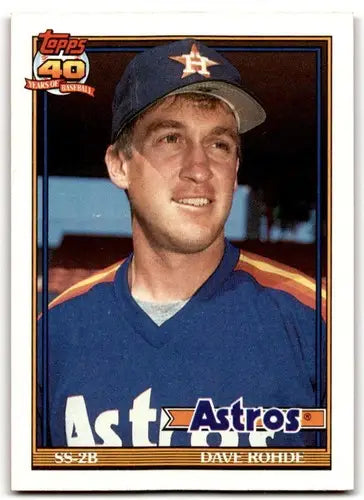 1991 Topps #531 Dave Rohde NM Near Mint Astros ID:43341 - Baseball Card Single
