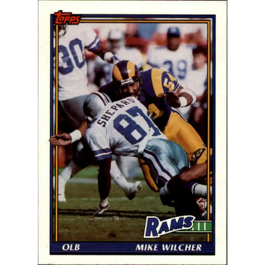 1991 Topps #533 Mike Wilcher NM-MT Los Angeles Rams Football Card