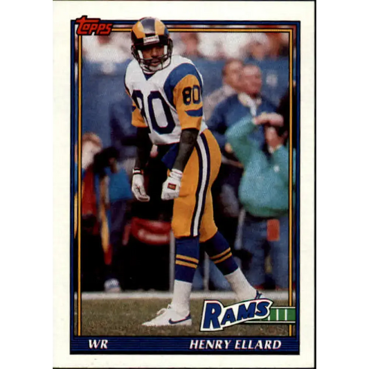 1991 Topps #536 Henry Ellard NM-MT Los Angeles Rams Football Card
