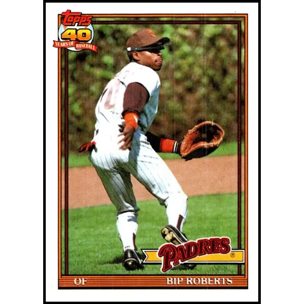 1991 Topps #538 Bip Roberts NM-MT San Diego Padres Baseball Card - Baseball Card Single