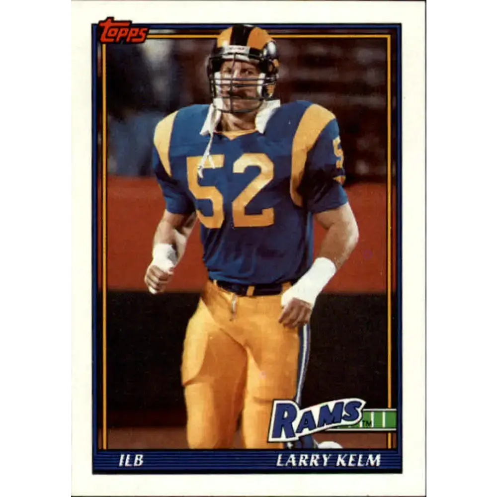 1991 Topps #538 Larry Kelm NM-MT Los Angeles Rams Football Card - Football Card Single