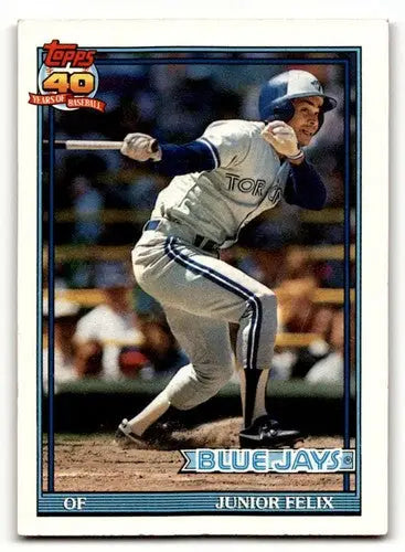 Original gloss Junior Felix Toronto baseball card featuring Felix Toronto Blue Jays player