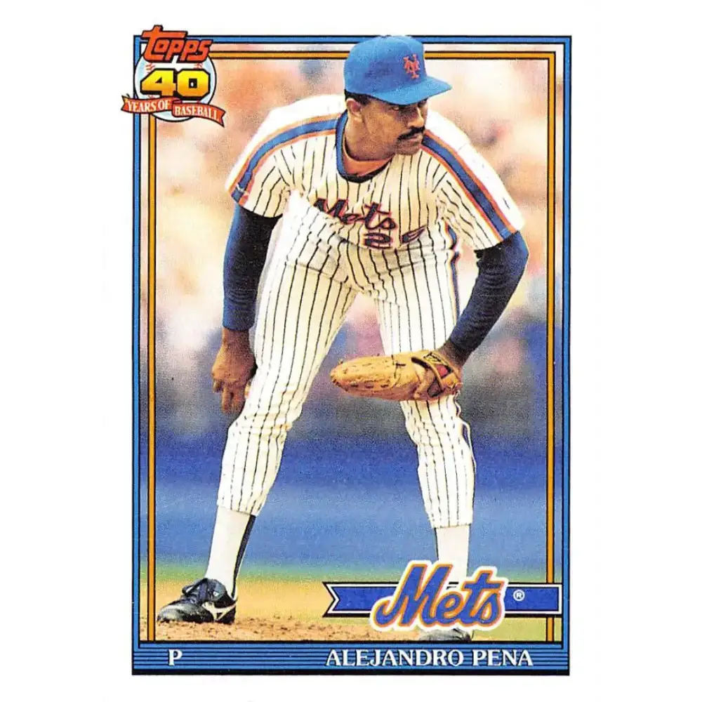 1991 Topps #544 Alejandro Pena NM-MT New York Mets Baseball Card - Baseball Card Single
