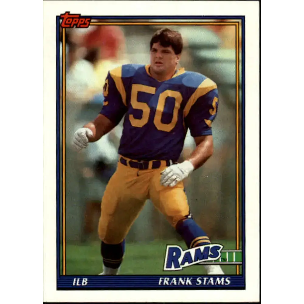 1991 Topps #544 Frank Stams NM-MT Los Angeles Rams Football Card - Football Card Single