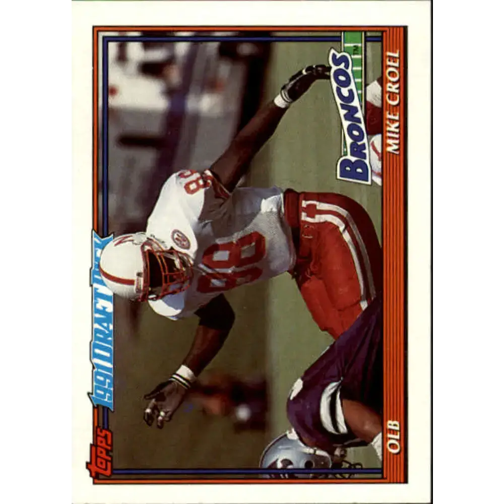 1991 Topps #545 Mike Croel NM-MT RC Rookie Denver Broncos Football Card