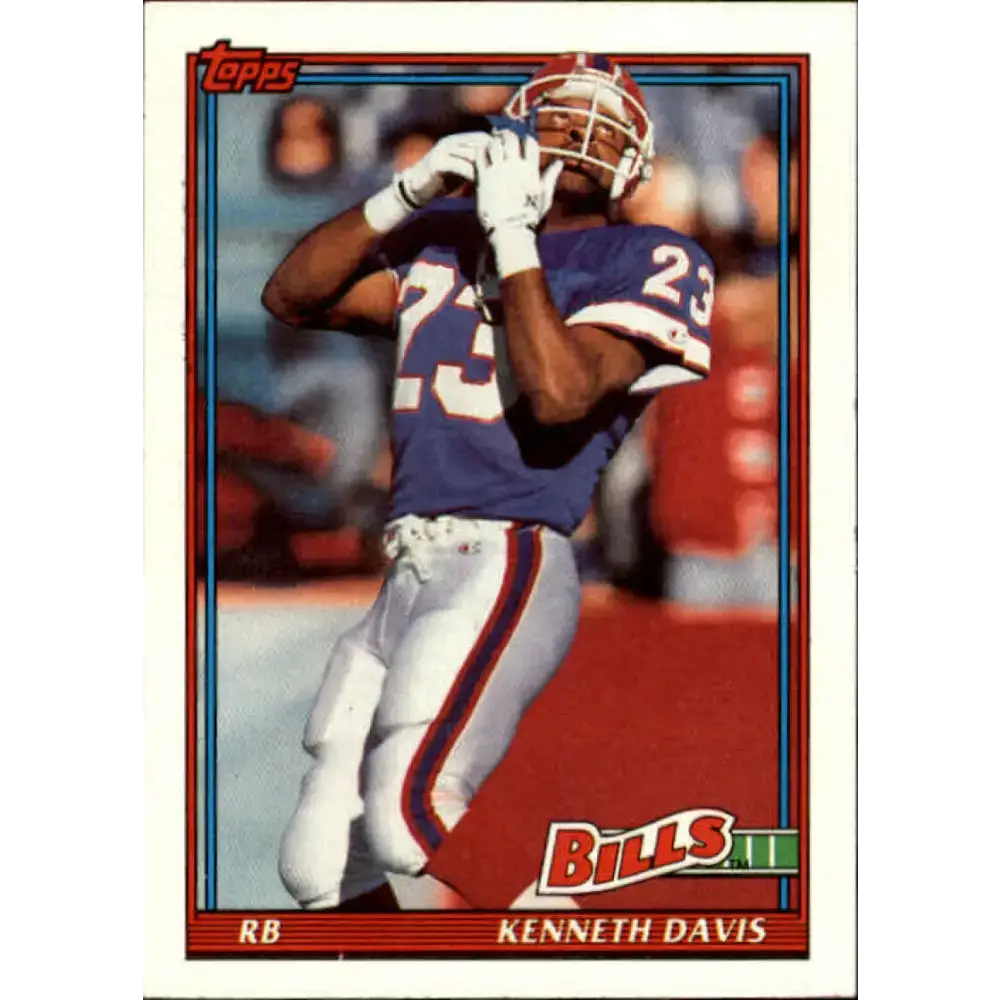 1991 Topps #55 Kenneth Davis NM-MT Buffalo Bills Football Card - Football Card Single