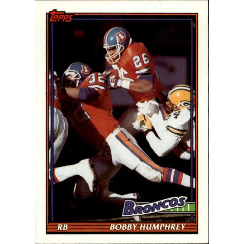 1991 Topps #550 Bobby Humphrey NM-MT Denver Broncos Football Card - Football Card Single