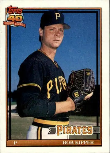 Bob Kipper baseball card with original gloss from 1991 Topps #551 NM-MT Pirates