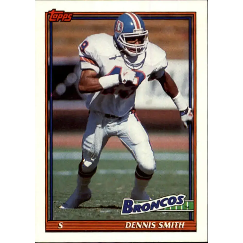 1991 Topps #556 Dennis Smith NM-MT Denver Broncos Football Card - Football Card Single