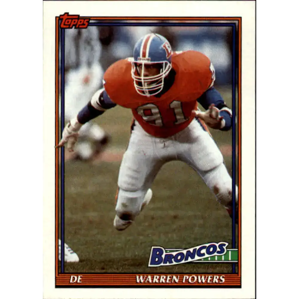 1991 Topps #561 Warren Powers NM-MT Denver Broncos Football Card - Football Card Single