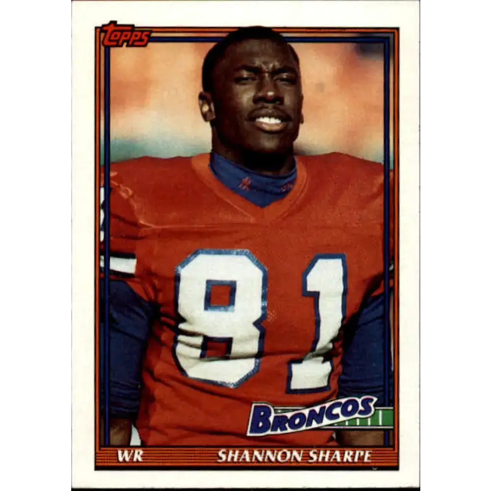1991 Topps #563 Shannon Sharpe NM-MT Denver Broncos Football Card - Football Card Single
