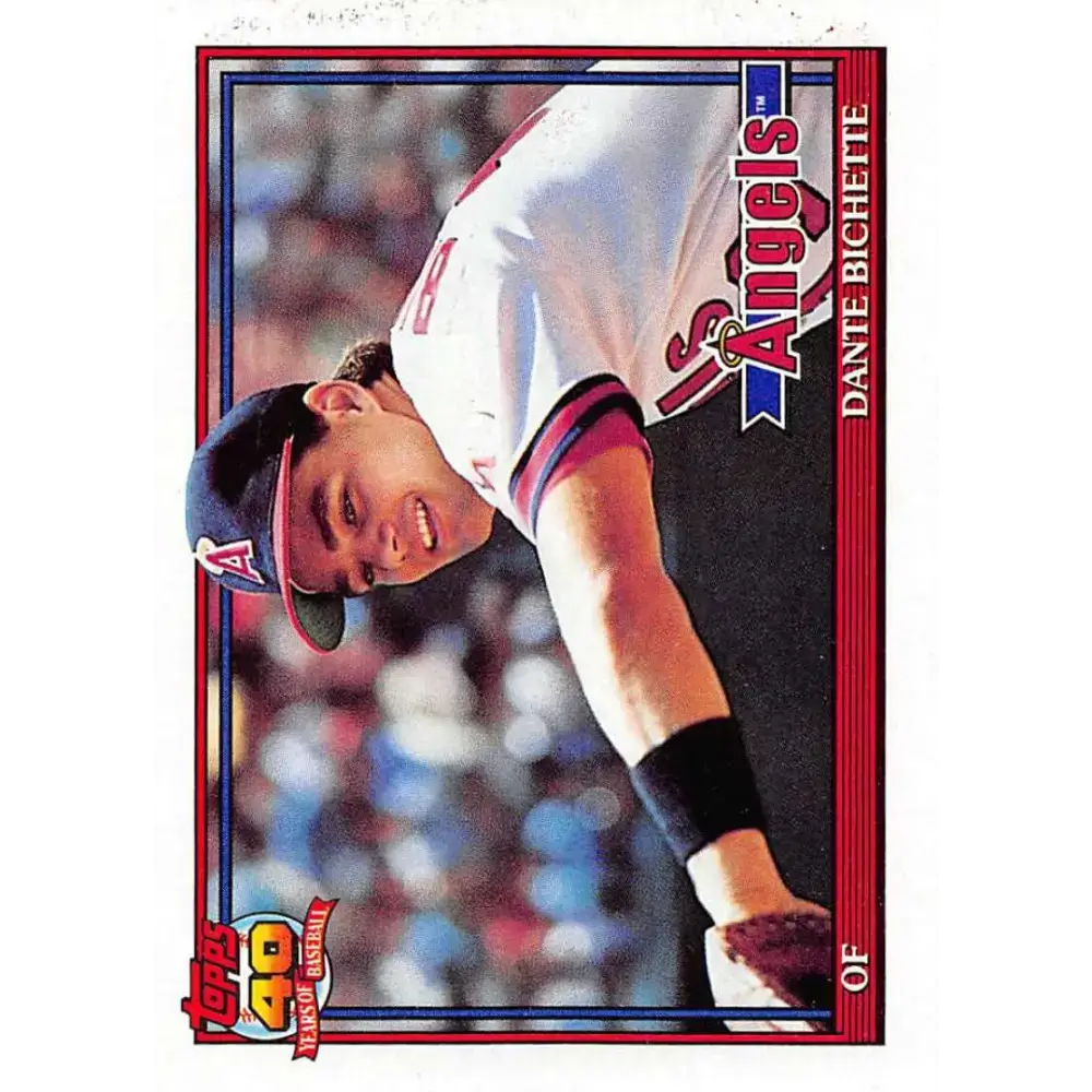 1991 Topps #564 Dante Bichette NM-MT California Angels Baseball Card - Baseball Card Single