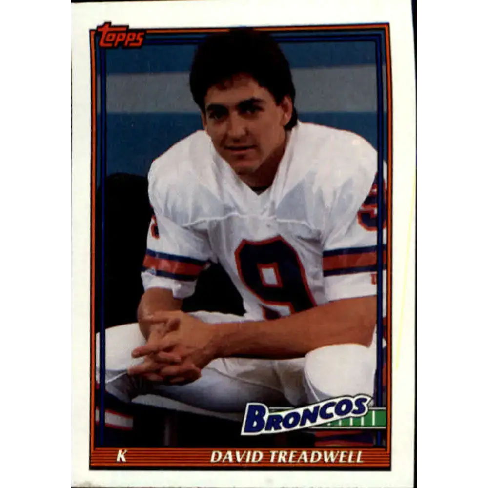 1991 Topps #566 David Treadwell NM-MT Denver Broncos Football Card - Football Card Single