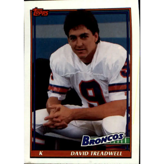 1991 Topps #566 David Treadwell NM-MT Denver Broncos Football Card