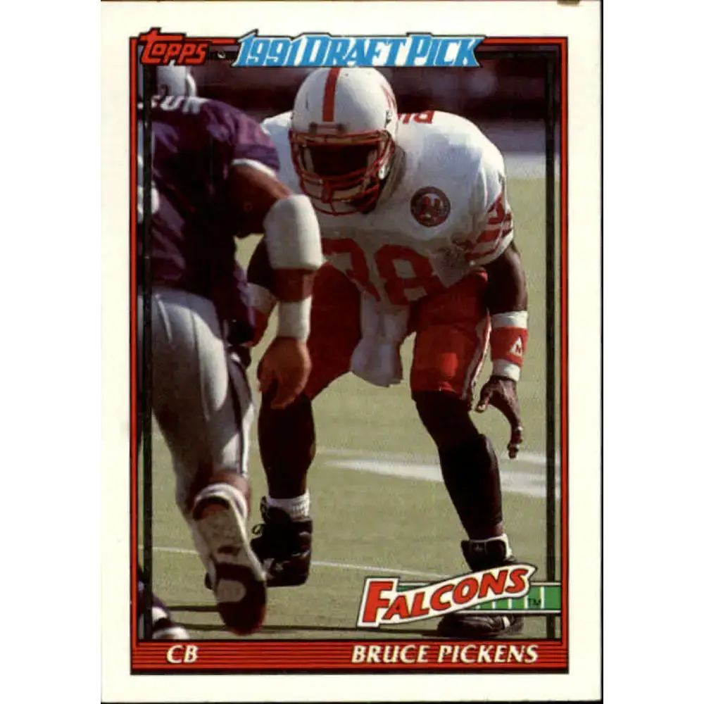 1991 Topps #567 Bruce Pickens NM-MT RC Rookie Atlanta Falcons Football Card
