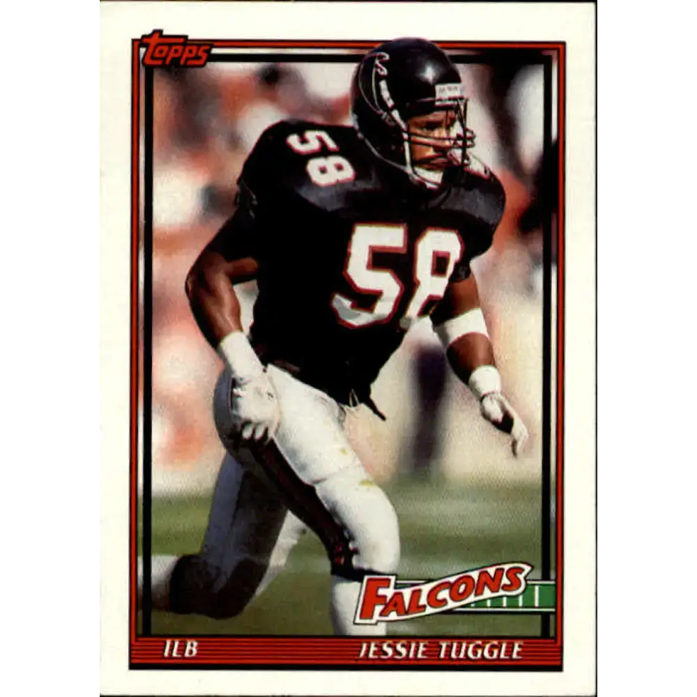 1991 Topps #568 Jessie Tuggle NM-MT Atlanta Falcons Football Card - Football Card Single
