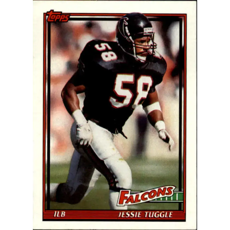 1991 Topps #568 Jessie Tuggle NM-MT Atlanta Falcons Football Card - Football Card Single