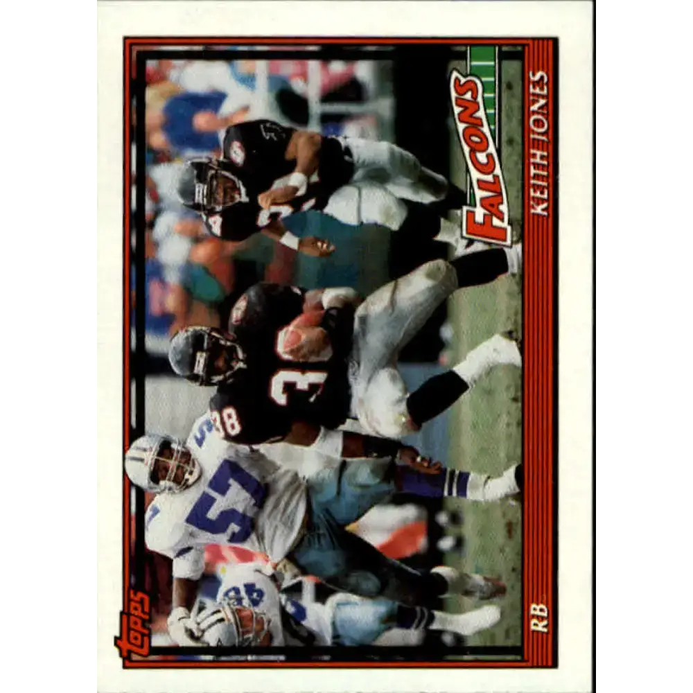 1991 Topps #570 Keith Jones NM-MT Atlanta Falcons Football Card - Football Card Single
