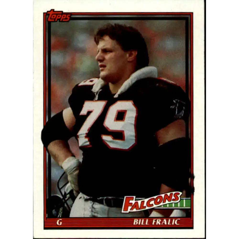 1991 Topps #571 Bill Fralic NM-MT Atlanta Falcons Football Card - Football Card Single