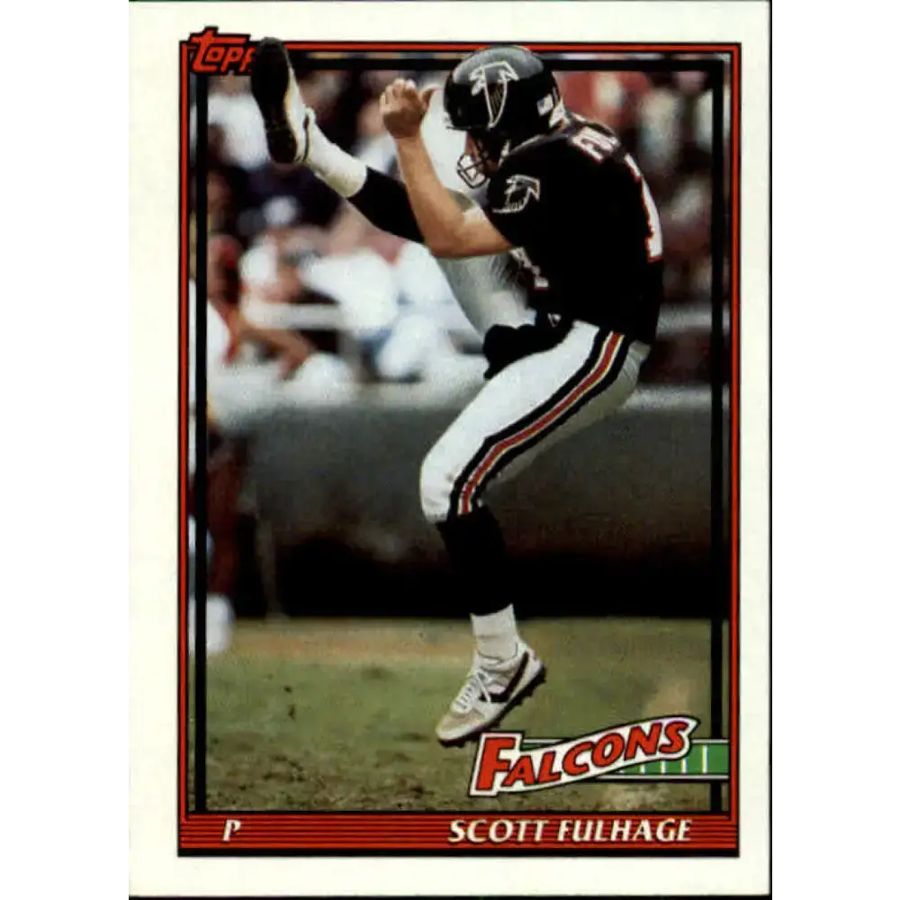 1991 Topps #573 Scott Fulhage NM-MT Atlanta Falcons Football Card - Football Card Single