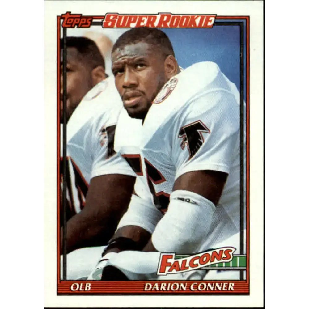 1991 Topps #576 Darion Conner NM-MT RC Rookie Atlanta Falcons Football Card - Football Card Single