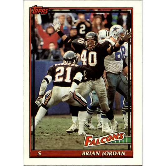 1991 Topps #577 Brian Jordan NM-MT Atlanta Falcons Football Card