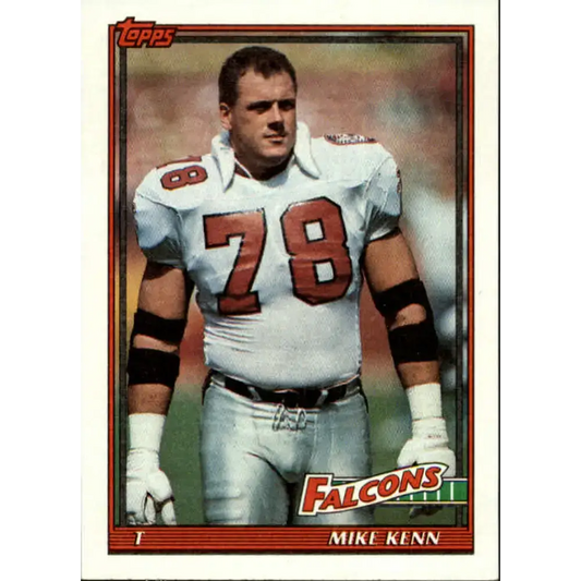 1991 Topps #583 Mike Kenn NM-MT Atlanta Falcons Football Card
