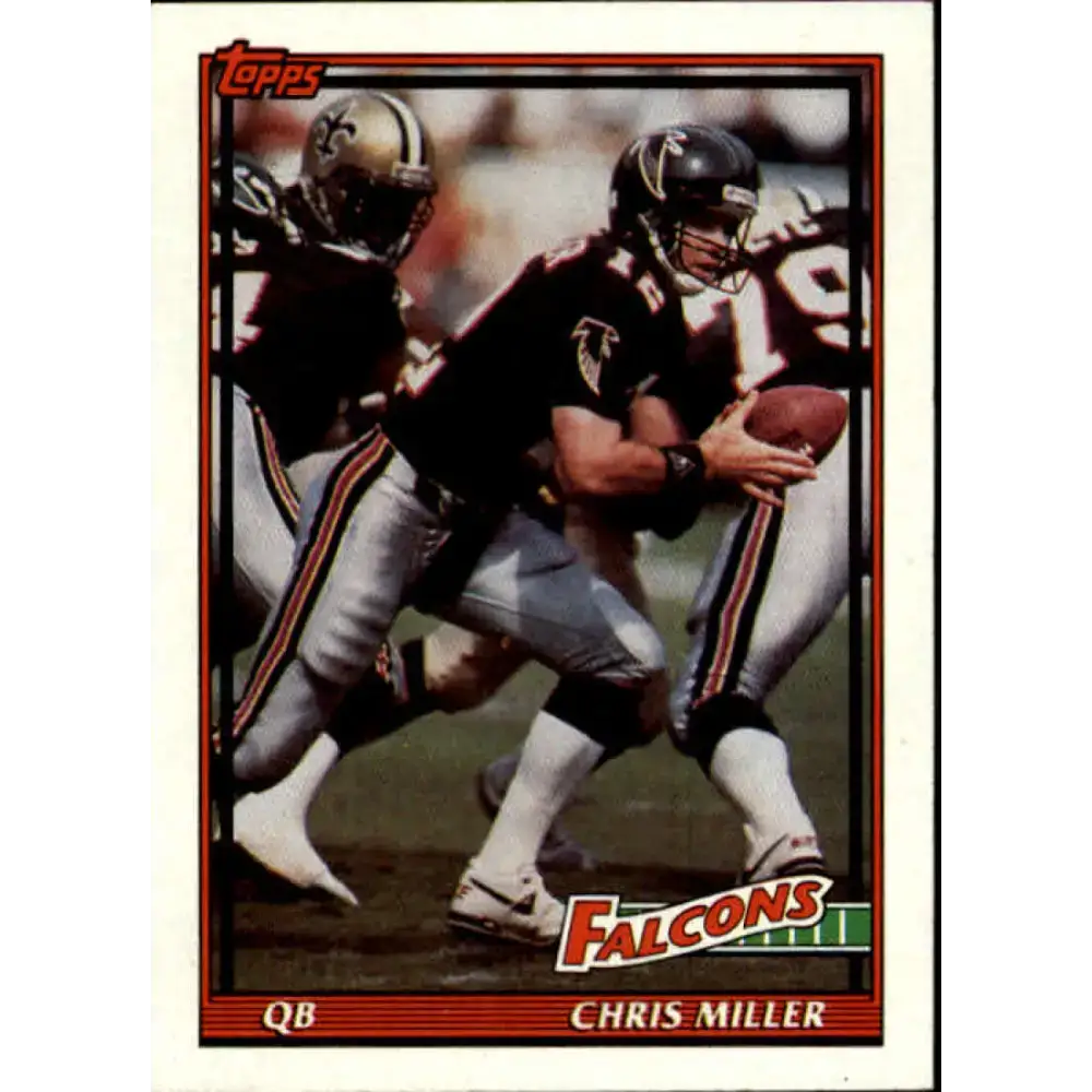 1991 Topps #585 Chris Miller NM-MT Atlanta Falcons Football Card - Football Card Single