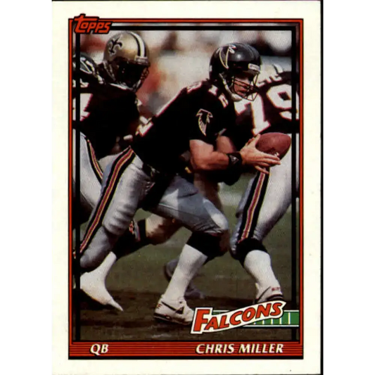 1991 Topps #585 Chris Miller NM-MT Atlanta Falcons Football Card