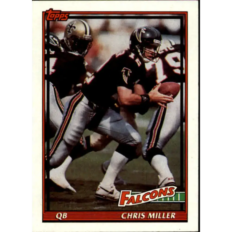 1991 Topps #585 Chris Miller NM-MT Atlanta Falcons Football Card - Football Card Single