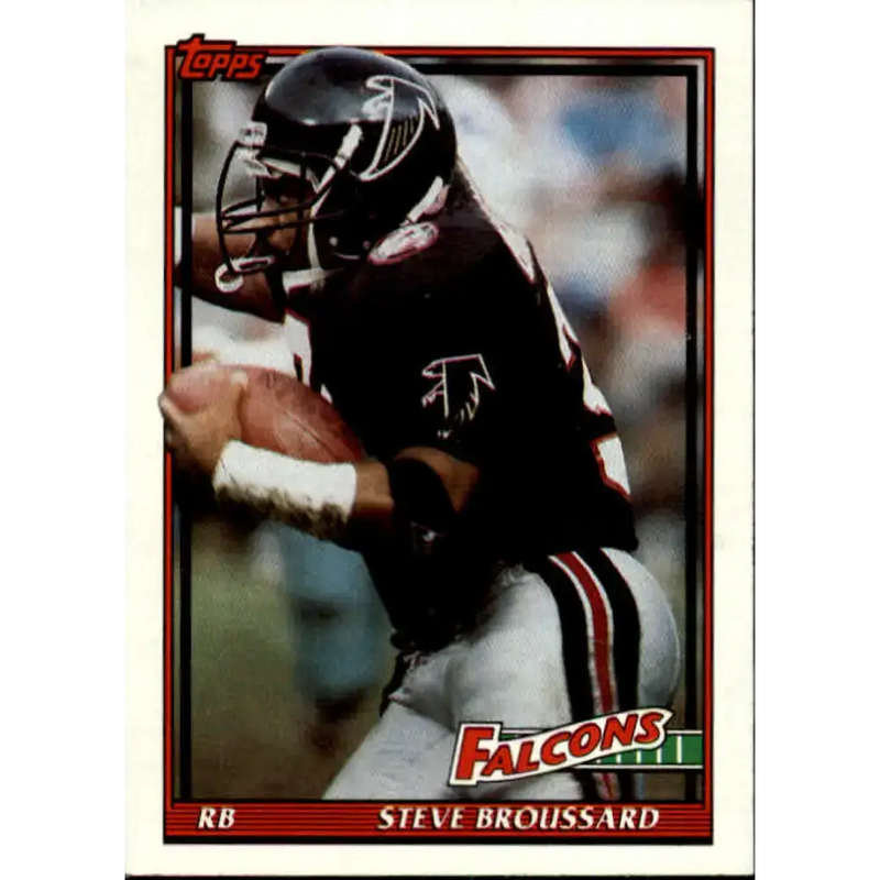 1991 Topps #587 Steve Broussard NM-MT Atlanta Falcons Football Card - Football Card Single