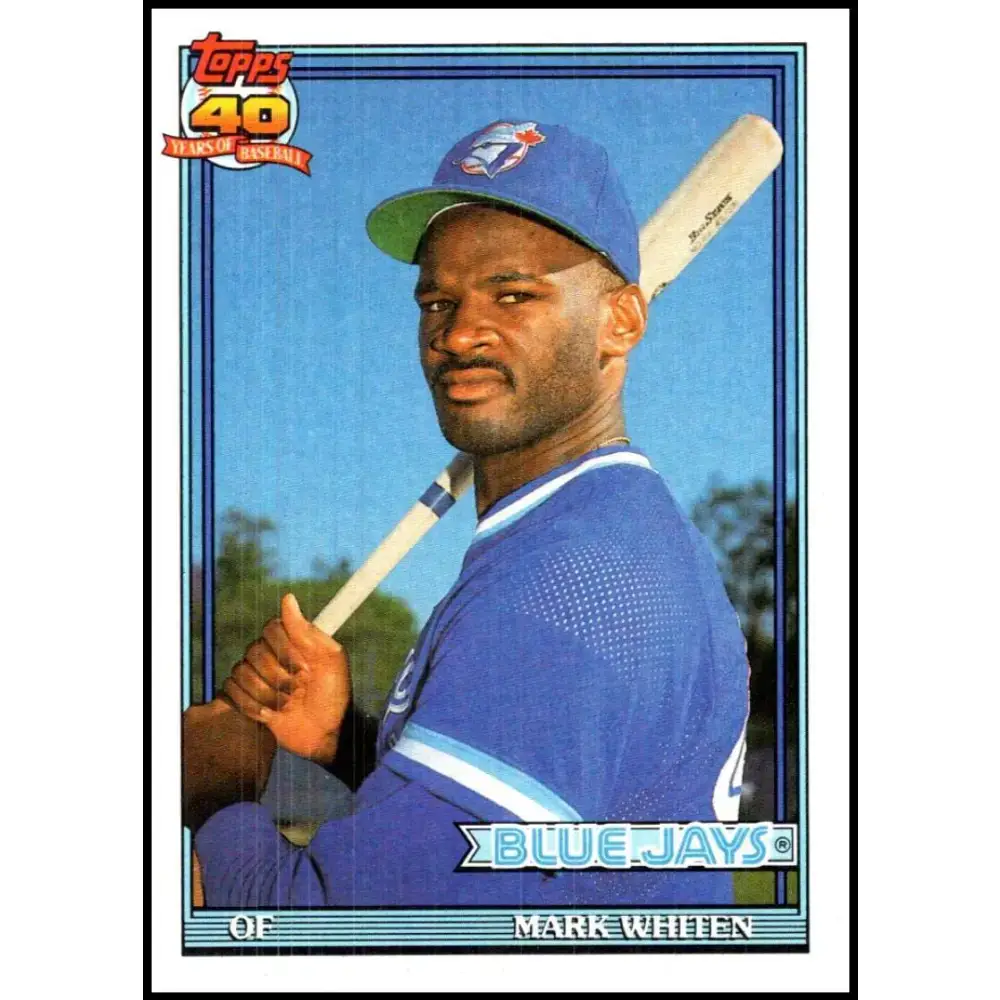 1991 Topps #588 Mark Whiten NM-MT Toronto Blue Jays Baseball Card - Baseball Card Single