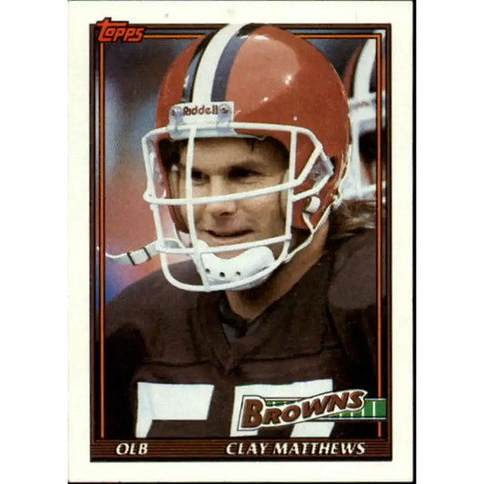 1991 Topps #591 Clay Matthews NM-MT Cleveland Browns Football Card