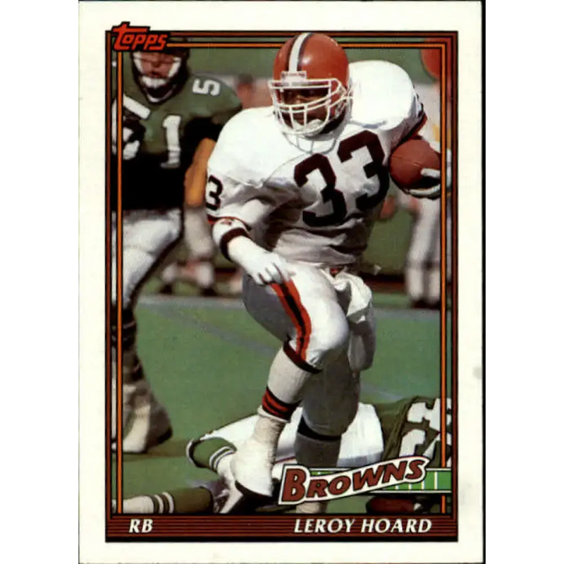 1991 Topps #594 Leroy Hoard NM-MT Cleveland Browns Football Card - Football Card Single