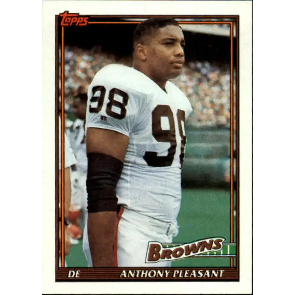 1991 Topps #597 Anthony Pleasant NM-MT Cleveland Browns Football Card - Football Card Single