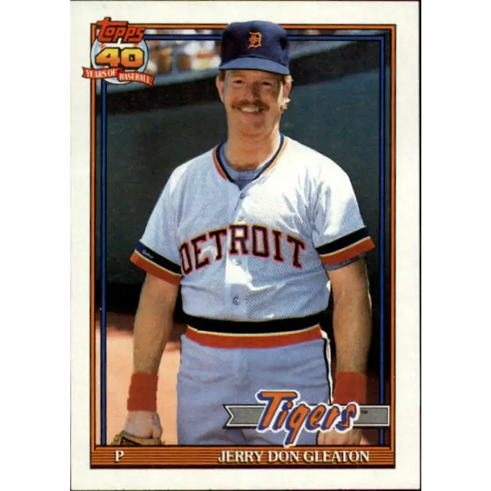 1991 Topps #597 Jerry Don Gleaton NM-MT Detroit Tigers Baseball Card - Baseball Card Single