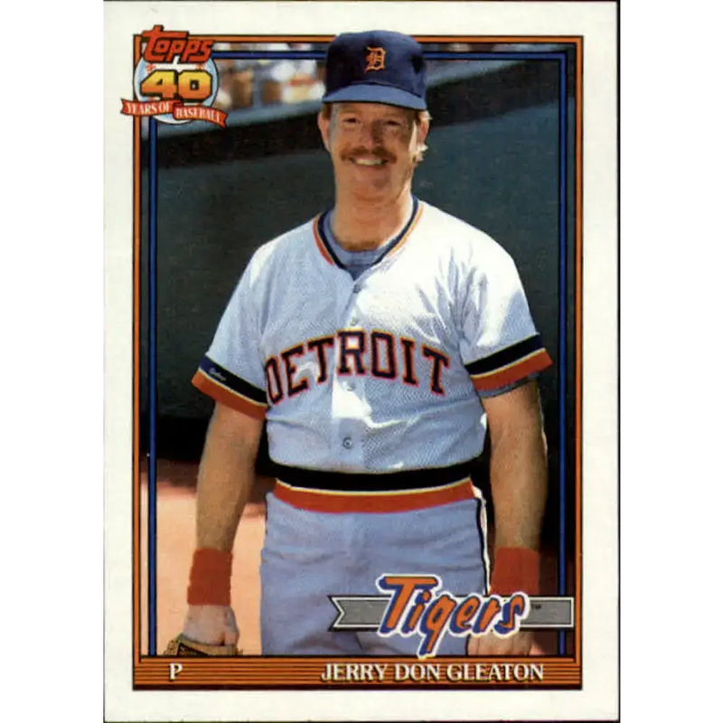 1991 Topps #597 Jerry Don Gleaton NM-MT Detroit Tigers Baseball Card - Baseball Card Single