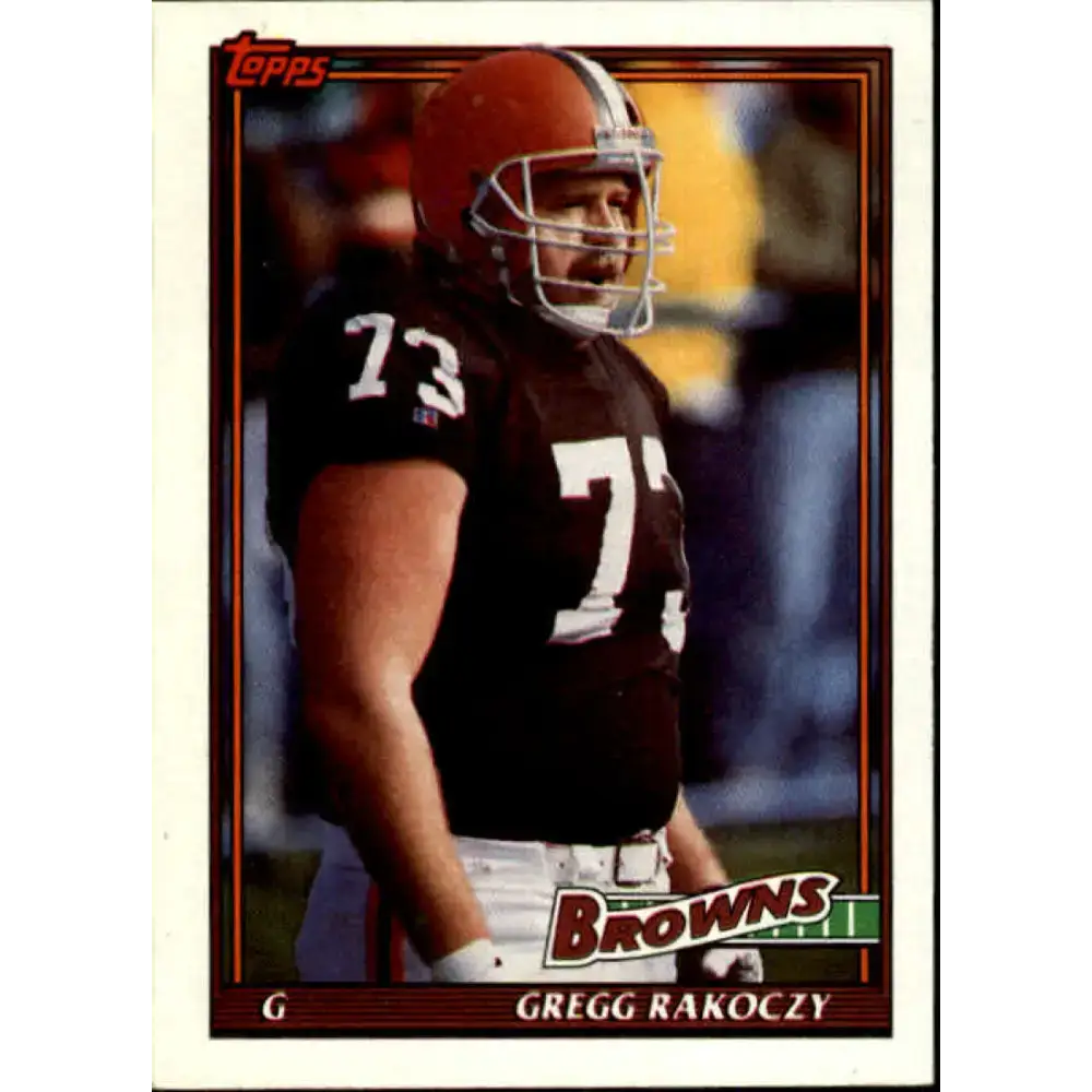 1991 Topps #601 Gregg Rakoczy NM-MT Cleveland Browns Football Card - Football Card Single