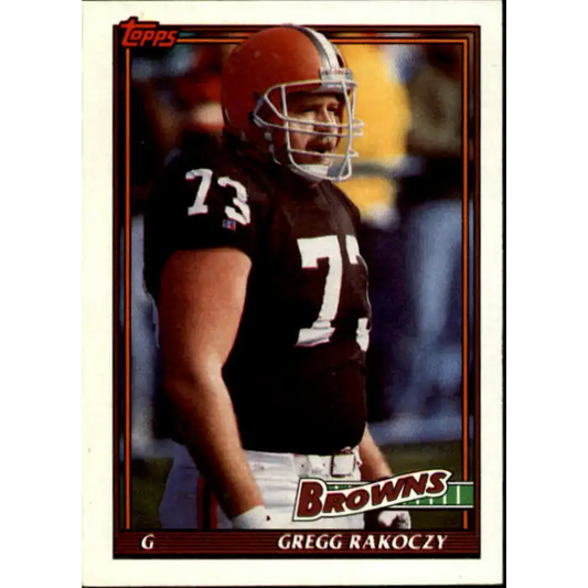 1991 Topps #601 Gregg Rakoczy NM-MT Cleveland Browns Football Card