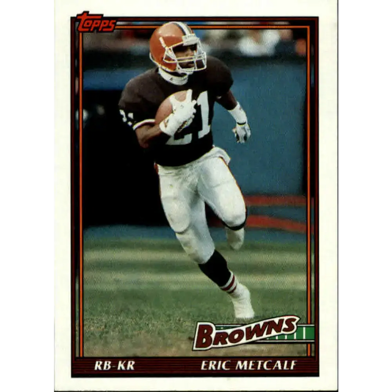 1991 Topps #602 Eric Metcalf NM-MT Cleveland Browns Football Card - Football Card Single