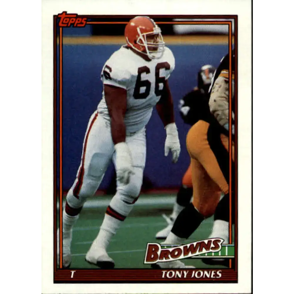 1991 Topps #605 Tony Jones NM-MT RC Rookie Cleveland Browns Football Card